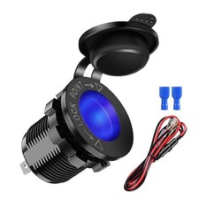 12V Waterproof Car Motorcycle Boat Cigarette Lighter Socket Power Plug Outlet