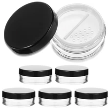 6pcs 10ml/0.34oz Plastic Empty Compact Case Refillable Portable Makeup Powder...