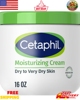 Cetaphil Moisturizing Cream 16 oz Unscented Dry to Very Dry Skin Body Face NEW