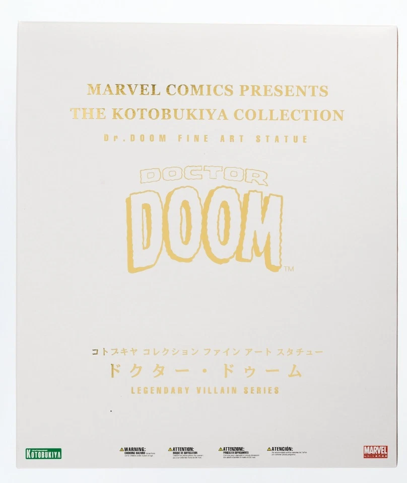 НОВАЯ/ЗАПЕЧАТАННАЯ художественная статуэтка Доктора Дума от Kotobukiya — легендарный злодей из серии Dr. - Изображение 2 из 4