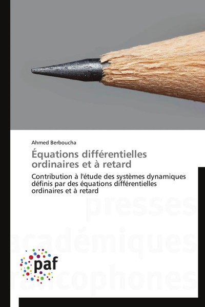 Ahmed Berboucha | ÉQuations DifféRentielles Ordinaires Et à Retard | Taschenbuch-image