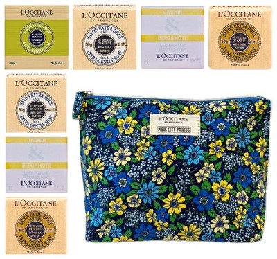 L Occitane Mischseife Sammlung 6 x 50g & 1 x 100g Papier verpackt & Geschenktüte NEU