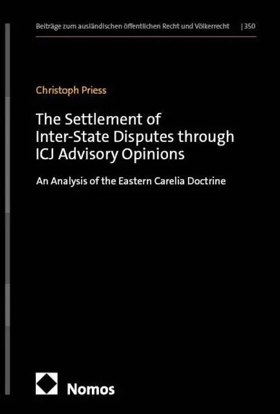 The Settlement Of Inter-State Disputes Through ICJ Advisory Opinions | Priess-image