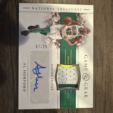2018-19 Panini National Treasures - Game Gear Autographs Al Horford /25