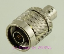 W5SWL Premium Series N Male to BNC Female Coax Connector Adapter