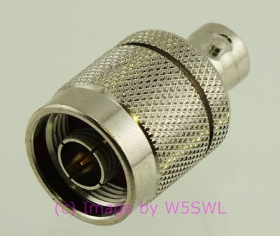 N Male to BNC Female Coax Connector Adapter W5SWL Premium Series