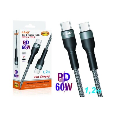 mumbi 26110 Cavo USB A a USB C Cavo di Ricarica Cavo Dati Cavo Piatto Portachiavi Arancione