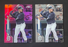 2020 Topps Chrome CJ Cron Pink Refractor and Base card #U12 in NM cond free ship