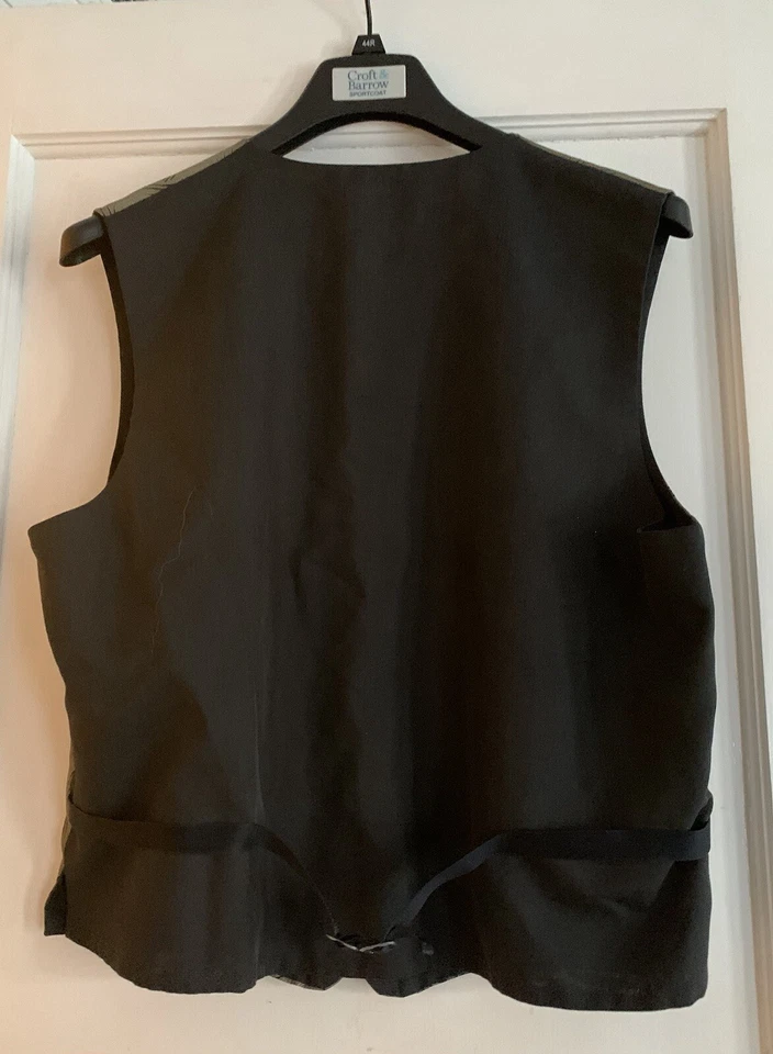 Vintage Michael Brandon Vest Men Med Steampunk Olive/brown USA - Image 3 of 4