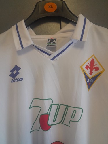 Fiorentina 7up Mascot Cool Spot White Batistuta 9 Lotto - Picture 3 of 4