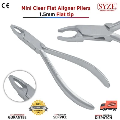 SYZE Dental Mini Plier 1.5mm Flat Tip Braces Clear Aligner Pliers Stock Clearance