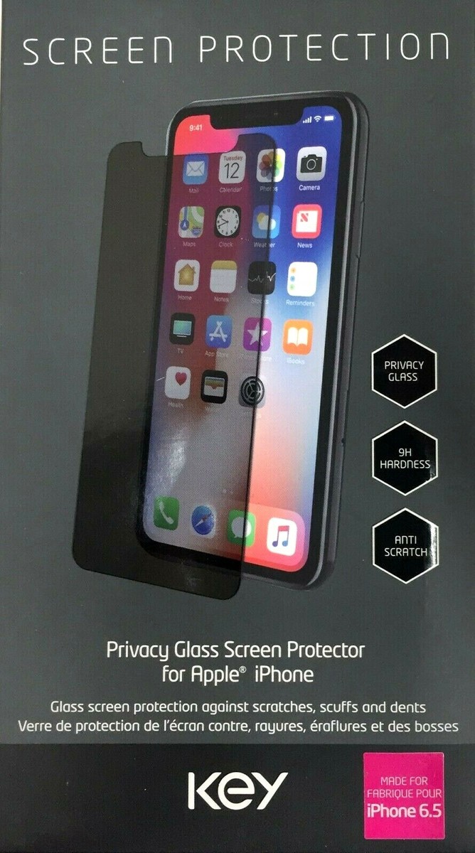 Key Privacy Glass Screen Protector for Apple iPhone XS Max
