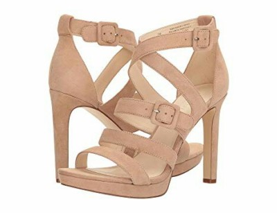 NINE WEST BARELY NUDE SUEDE STRAPPY SEXY SANDALS SIZE 7 | eBay