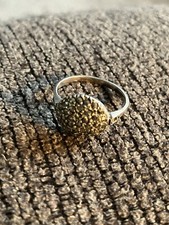 Sterling Silver Ring With Gemstones Size 9