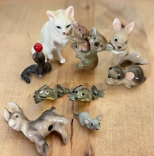 Lot Vtg Hagen-Renaker And Other Miniature Ceramic Animals - ALL W BREAKS LOSSES