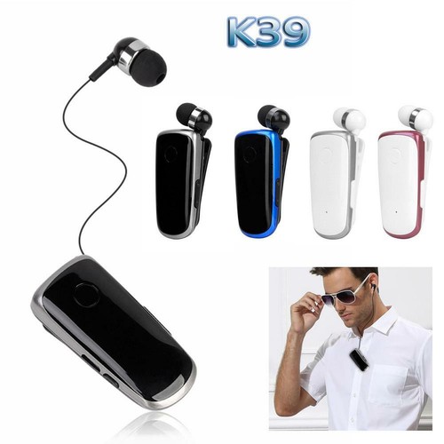 Mini Portable Wireless bluetooth Headset In-Ear Vibrating Alert Wear Clip