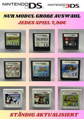 JEDES SPIEL 7,90  Nintendo Ds & 3Ds Module [ Mario Zelda Tetris Lego usw. ]