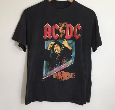 AC DC The Razors Edge Tour Tour Black Short Sleeve Men All Size T-Shirt ...