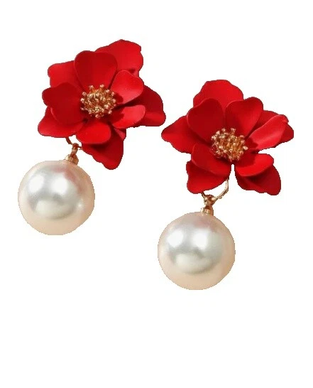 Pearl Resin Fashion Earrings