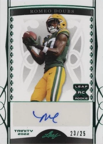 2022 Leaf Trinity Romeo Doubs #BA-RD1