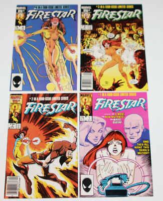 Firestar #1-4 Limited Series - Complete Set Marvel Comics 1986 Wolverine 1,2,3,4