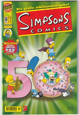 ✪ SIMPSONS COMICS #50 ohne Beilage, Dino/Bongo 2000 COMICHEFT NEUW TOP Z0-1 - Bild 1 von 3
