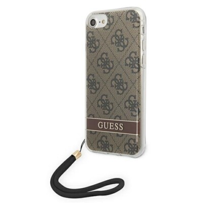 Guess Hard TPU Case with Strap for iPhone SE 2022/SE 2020/7/8