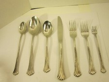 LOT OF 7 Oneida Spring Glen Stainless GLOSSY FLATWARE T30