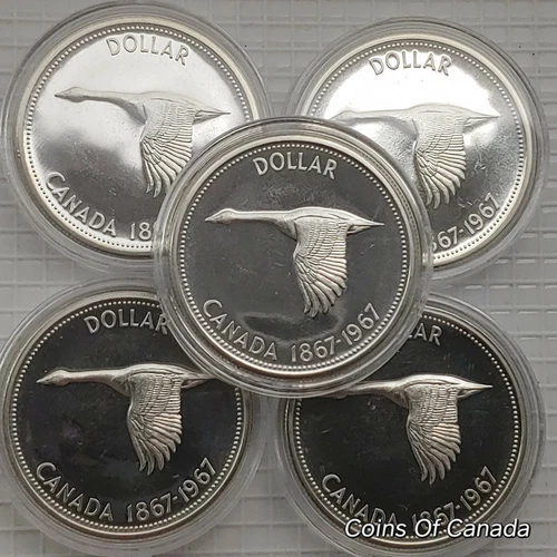 1967 Canada Silver Dollar PROOFLIKE 1867 Goose Multiple Available #coinsofcanada