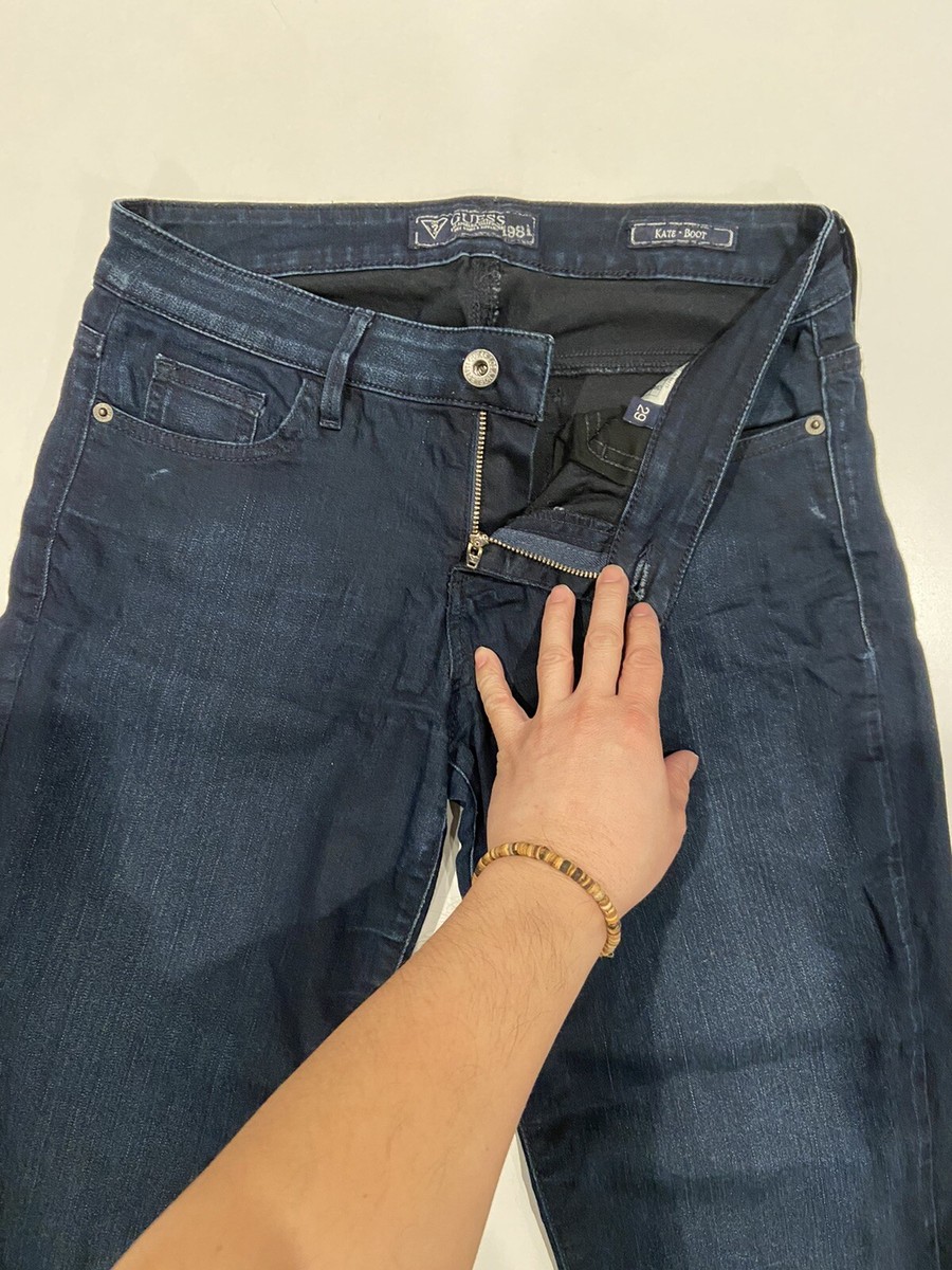 Jean Femme Guess Kate Coupe Cheville - Neuf Avec étiquette, Modèle Détail 138