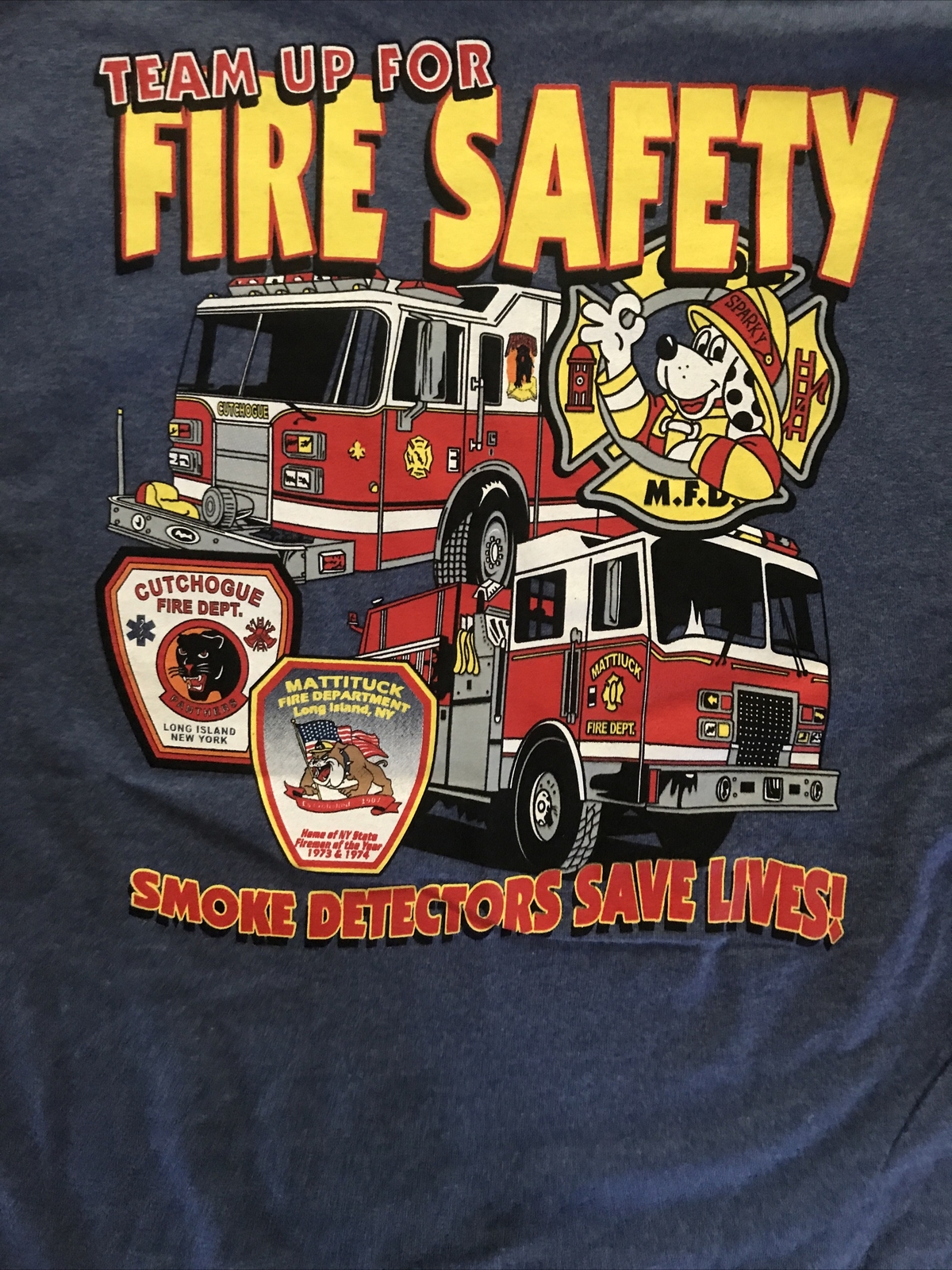 Firefighter CutchogueMattituck Fire Department T shi… Gem