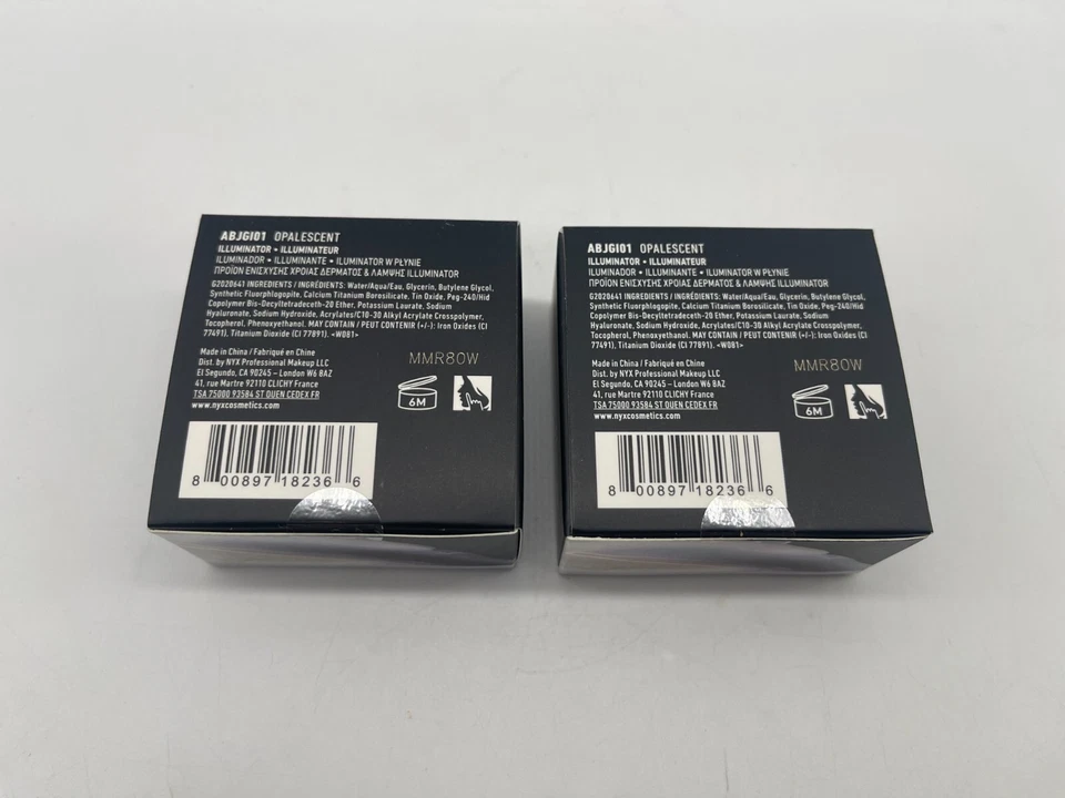 TWO PACK NYX Professional Makeup A Bit Jelly Gel Illuminator Opalescent Sealed - Image 2 of 3