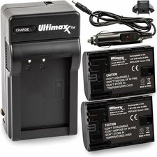 ULTIMAXX Travel Charger  Replacement Battery for Canon LPE6