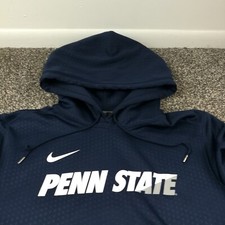 Penn State Nittany Lions Hoodie Sweatshirt Nike Therma Fit Fleece Mens Medium