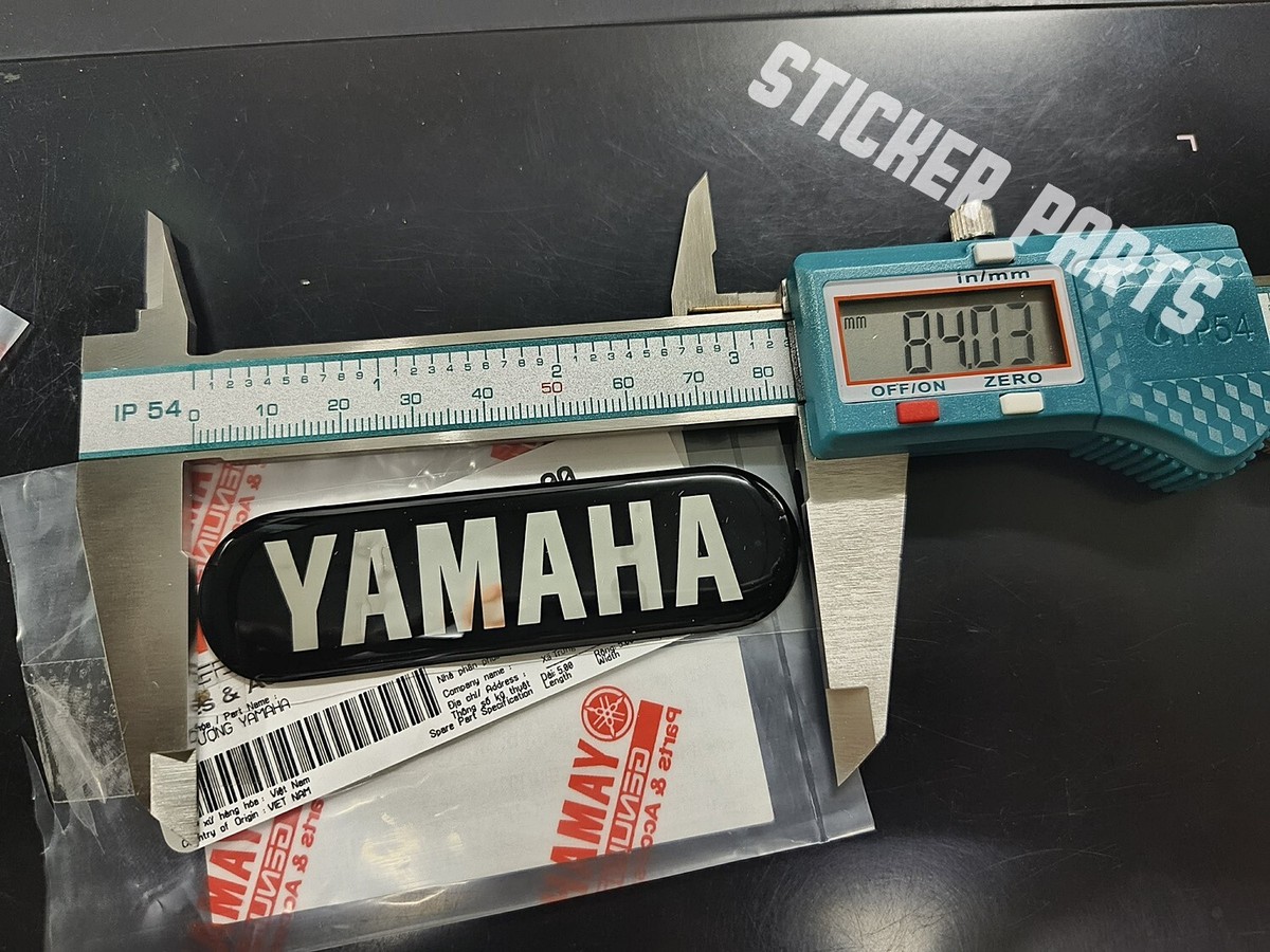 2X FOR YAMAHA FUEL TANK STICKER EMBLEM LOGO DECAL FAIRING 24x84 MM