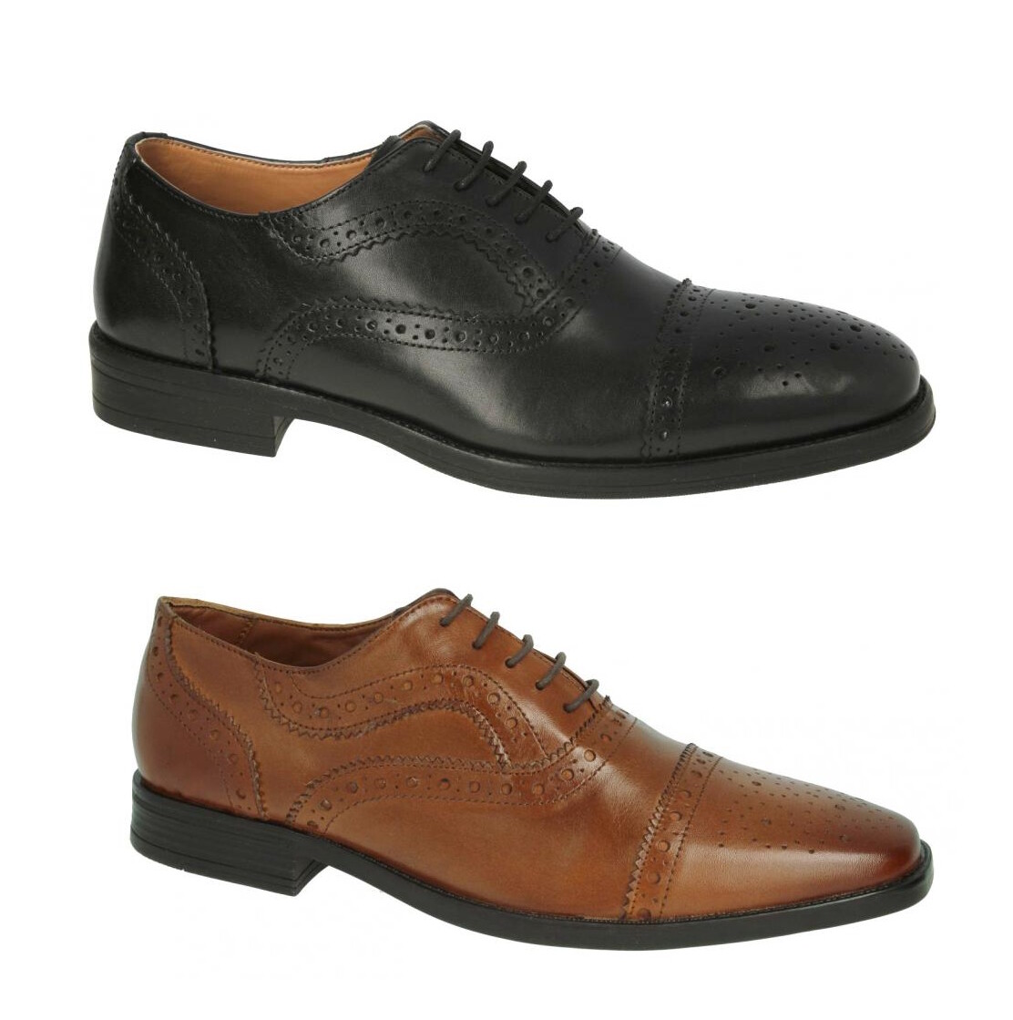 THOMAS BLUNT A2R202 Mens Formal Leather Brogue Shoe