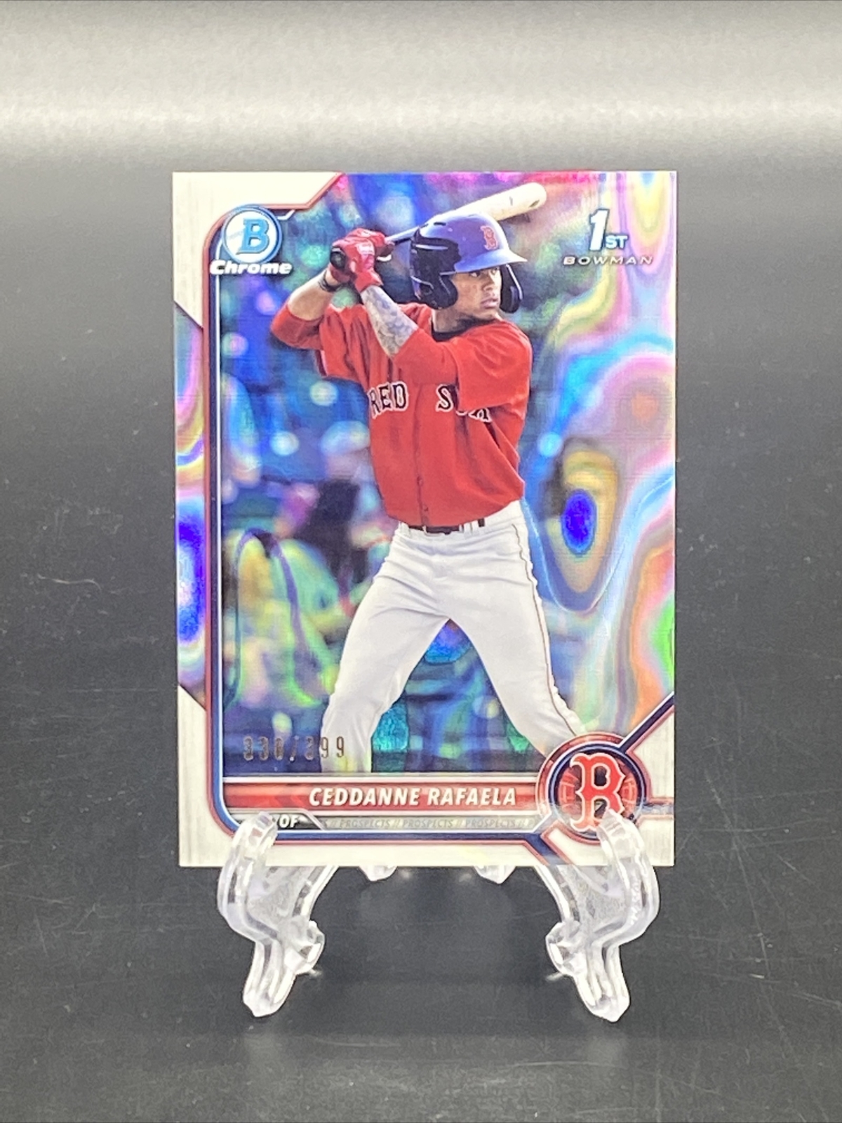 2022 Bowman Chrome Ceddanne Rafaela RC LAVA REFRACTOR #d/399 1st BCP61 Lot2312