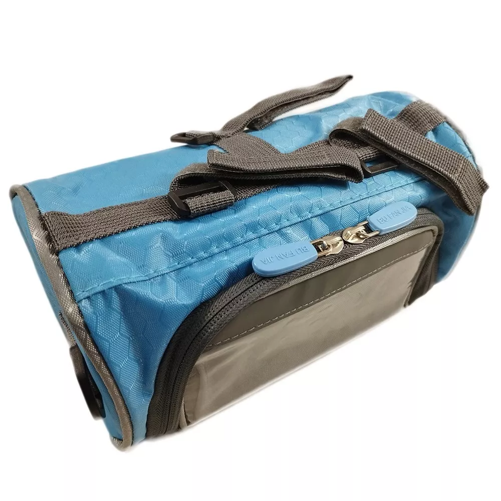 Bike Handlebar Bicycle Storage Pannier Bag Waterproof Blue For