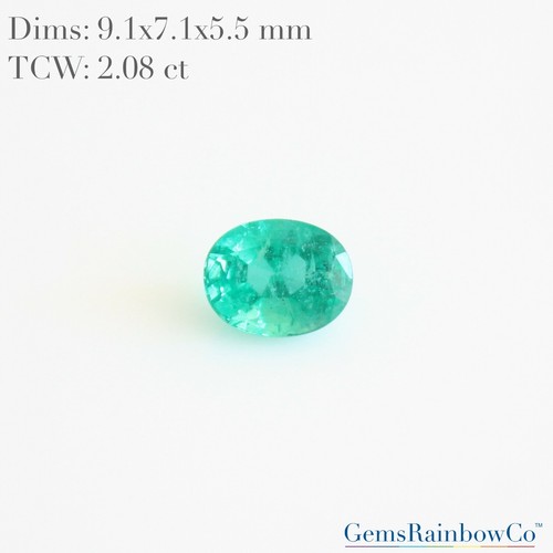 Émeraude Naturelle De Zambie - 2,45 Carats, Excellente Coupe, Non Traitée, Transparente