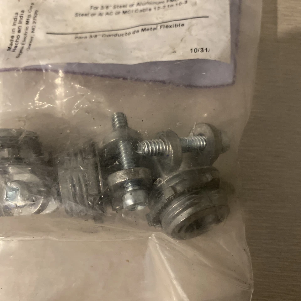 Sigma Electric BX-MC-FLEX 44401 выжимной разъем 3/8 дюйма (3 упаковки) - Изображение 3 из 3