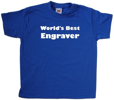 World's Best Graveur Kinder T-Shirt