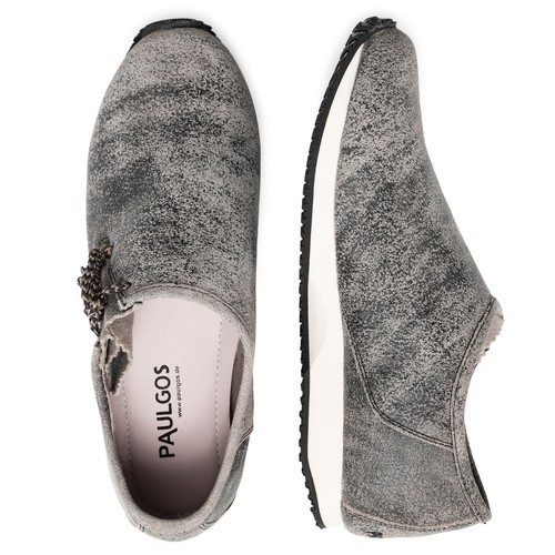 Zapatillas de hombre PAULGOS cuero auténtico zapatos de ocio aspecto zapatos tradicionales avena - Imagen 5 de 12