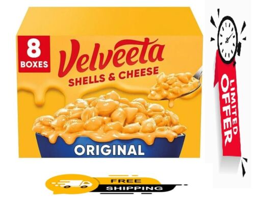 Velveeta Shells and Cheese Original Mac and Cheese Meal (12 oz., 8 pk.) FRESH