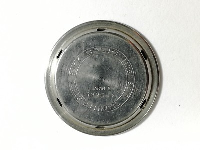 Fondo Luneta Tapa reloj CASIO 129 S011 acero inoxidable Stainless Steel back