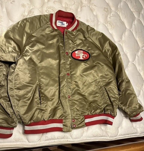 Vintage Kreide Linie San Francisco 49ers Starter Style Spellout Jacke XXXL-T - Bild 3 von 9