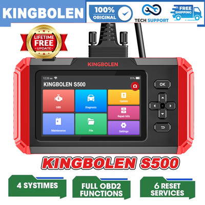 KINGBOLEN S500 KFZ OBD2 Diagnosegerät Auto OBD Scanner 4 System ABS Bleed Inject