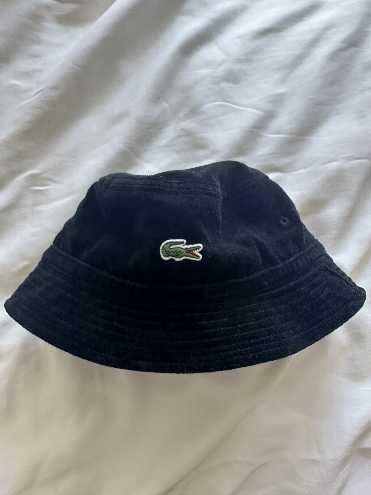 Lacoste SS18 Black Velour Crusher Hat Size | eBay