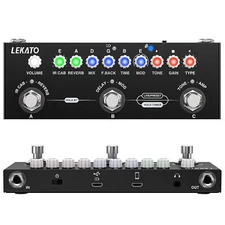 LEKATO Multi Effects Guitar Pedal w/ IR Loading 9 AMP Models For Electric Guitar