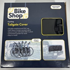 Bike Shop Cycling Truck Tailgate Cover Pad 38.5" x 54" Pickup Bicycle Black NIB