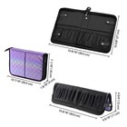 Byootique Makeup Brush Holder Bag Foldable Cosmetic Case ForgetMeNot Purple — photo 9